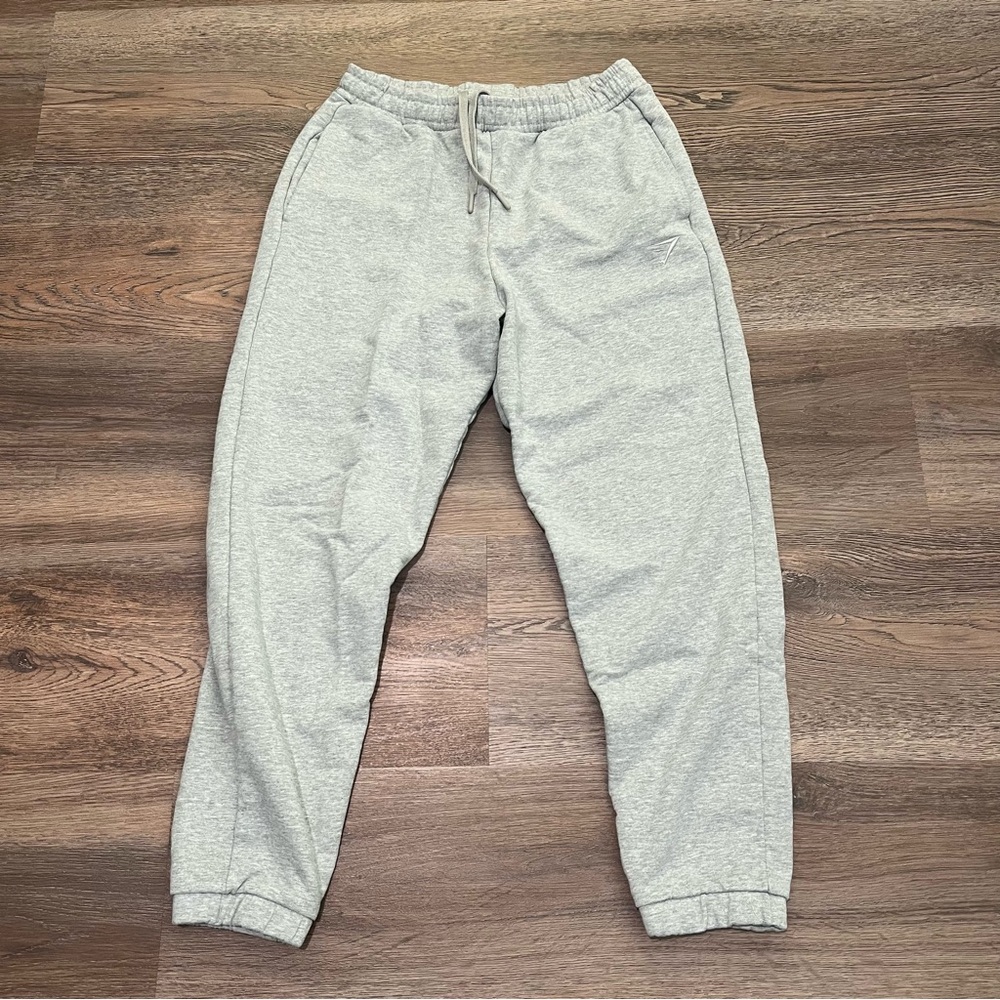 Gymshark Rest Day Sweats Joggers Light Grey Core Marl Small